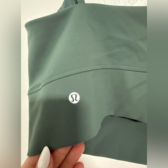 Lululemon Wunder Train Strappy Tank Top in Medium Forest Sz 8 - Picture 6 of 7